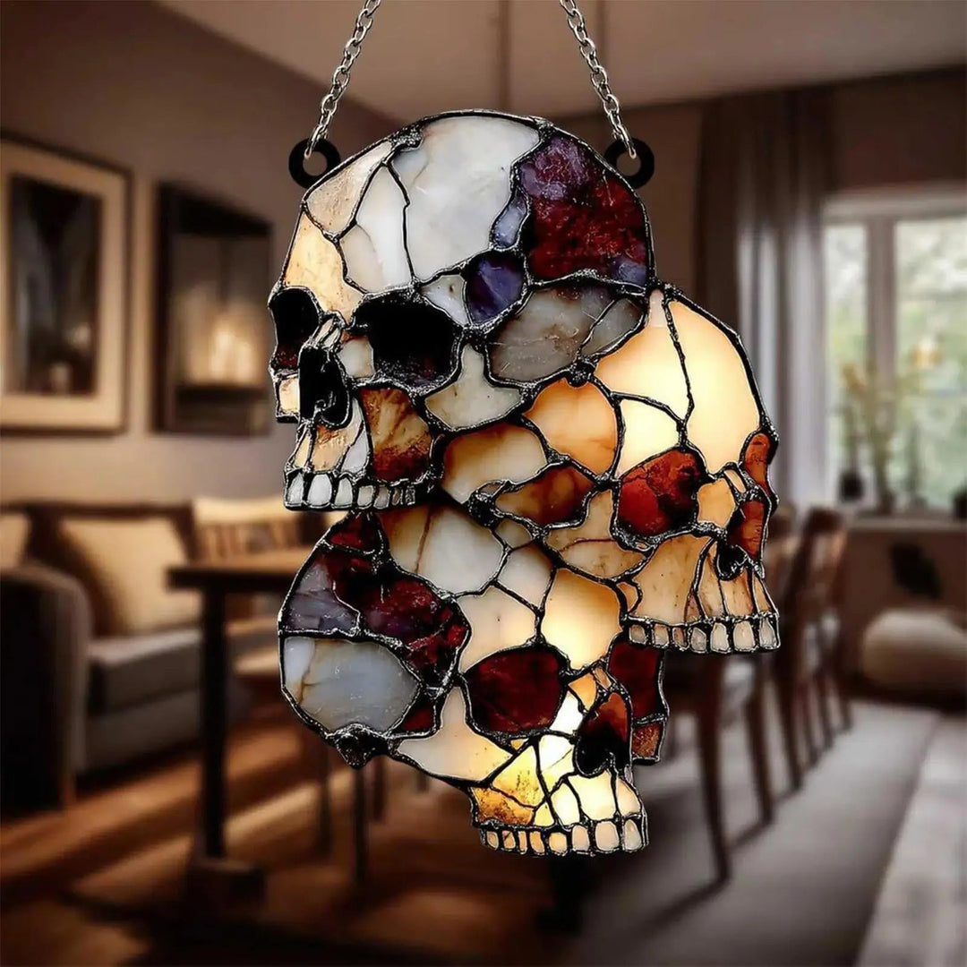 Hängande Skelett Huvud Halloween Skalle Dekoration