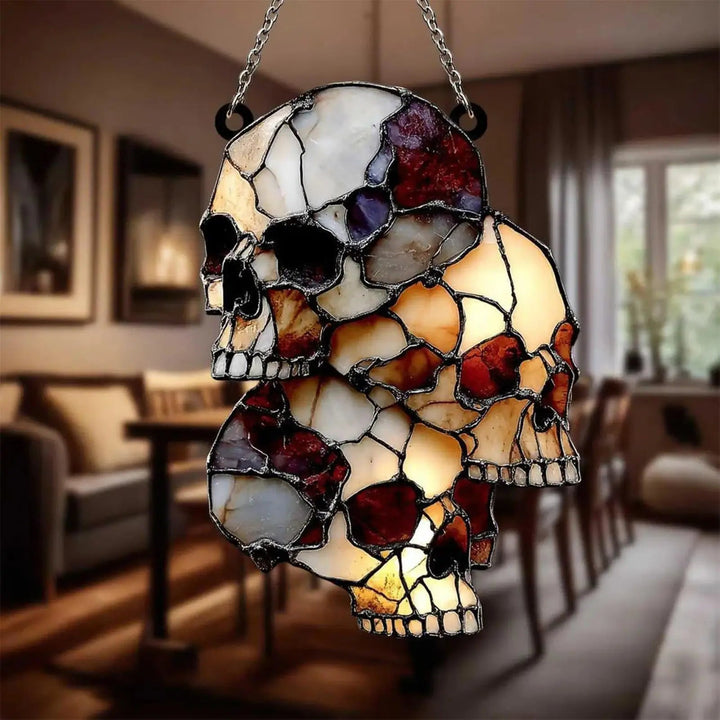 Hängande Skelett Huvud Halloween Skalle Dekoration