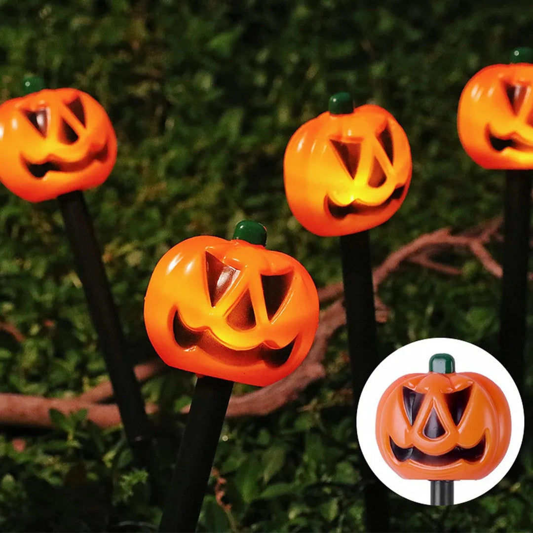 Upplyst Halloween Pumpa och Spöke Soldekorset