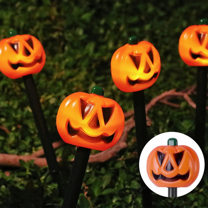 Upplyst Halloween Pumpa och Spöke Soldekorset