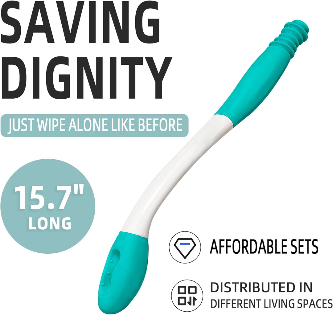2st Toalett Hjälpmedel För Torkning Lång Räckvidd Komfort Bak Wiper Verktyg