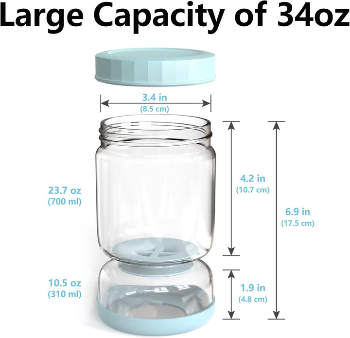 Glasgurkseparatorburk