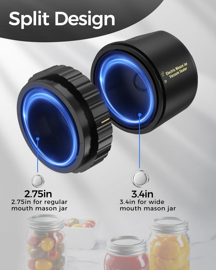 Mason Jar Elektrisk Vakuum Förslutare Kit