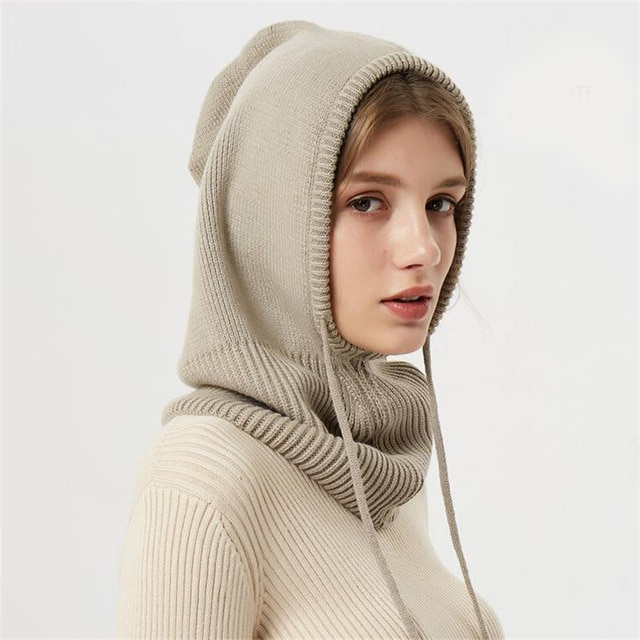 Cashmere Vinter Stickad Mössa