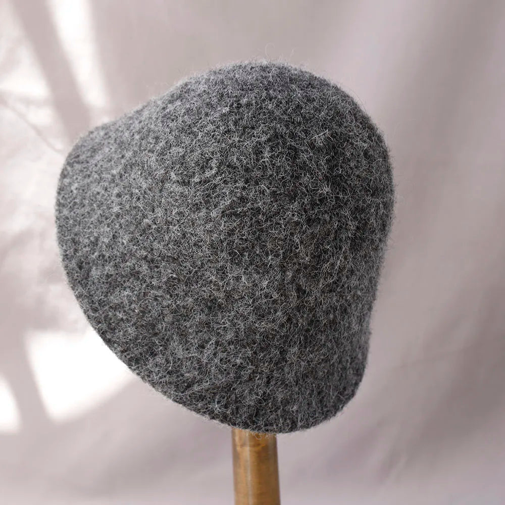 Kvinnors Vinter Ull Bucket Hat