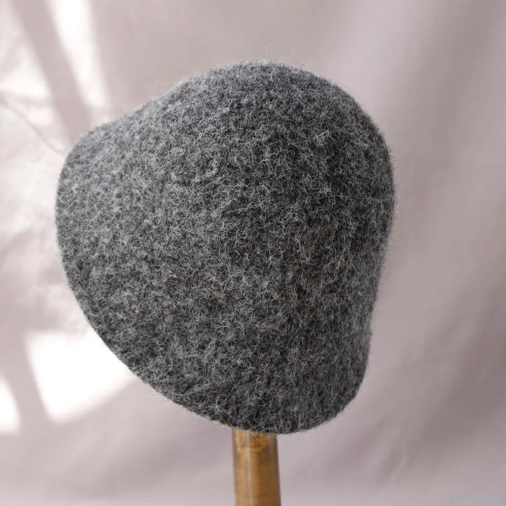 Kvinnors Vinter Ull Bucket Hat