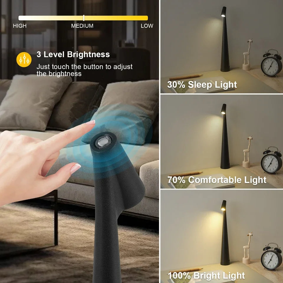 Touch Control Ljusläsare med Tri-Färgad Dimming