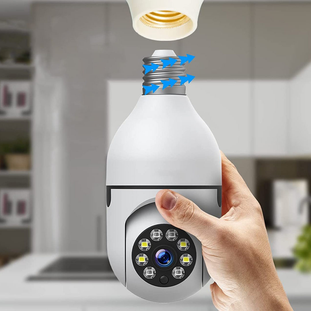 Trådlös Inomhus / Utomhus Smart HD Lampa Säkerhetskamera