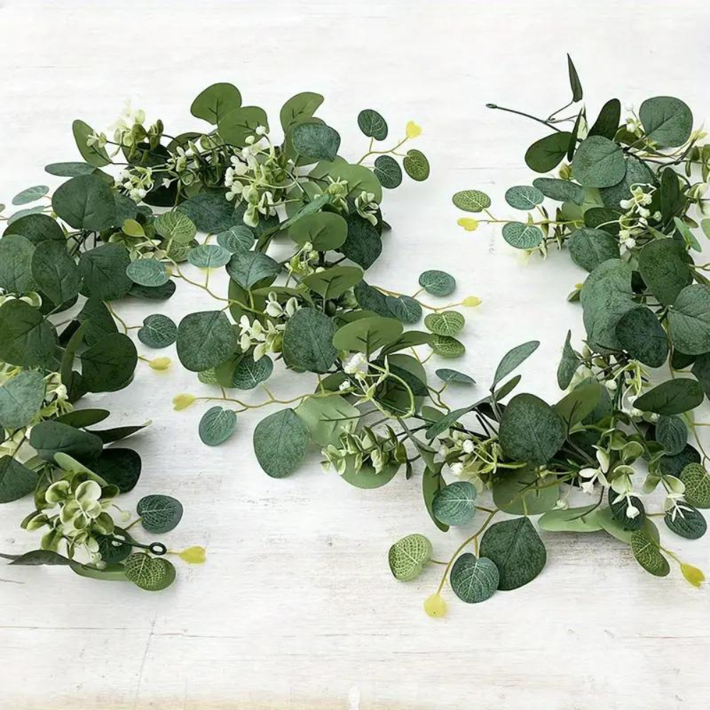 Elegant Dekorativ Faux Eucalyptus Girlang