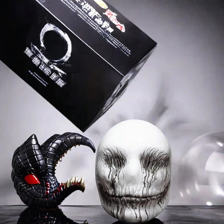 Realistisk Halloween Skallemask Läskig Spökuppsättning Rekvisita