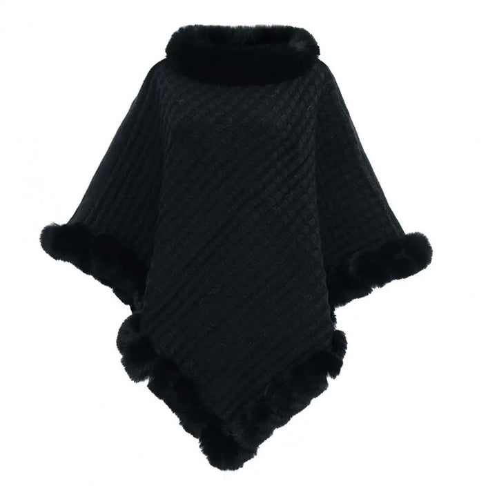 Faux Fur Sjalar Cloak för Kvinnor
