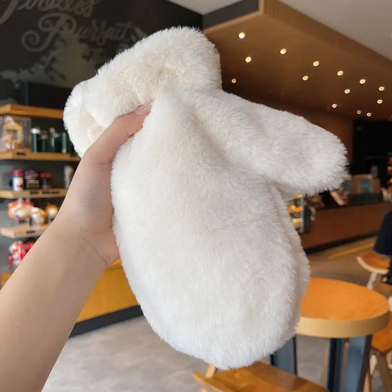 Fuzzy Pläd Vantar Vinter Varma Handskar