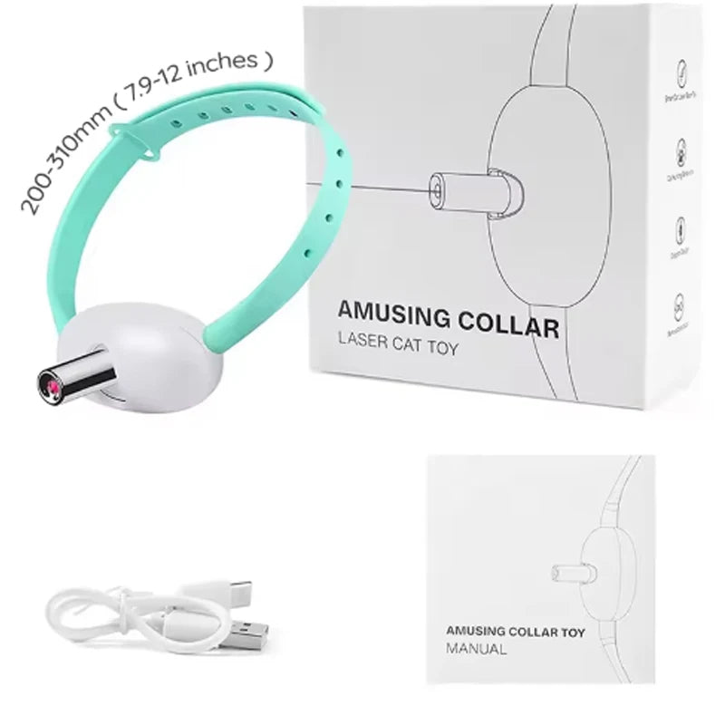 Interaktiv Laser Katt Halsband med USB Laddning