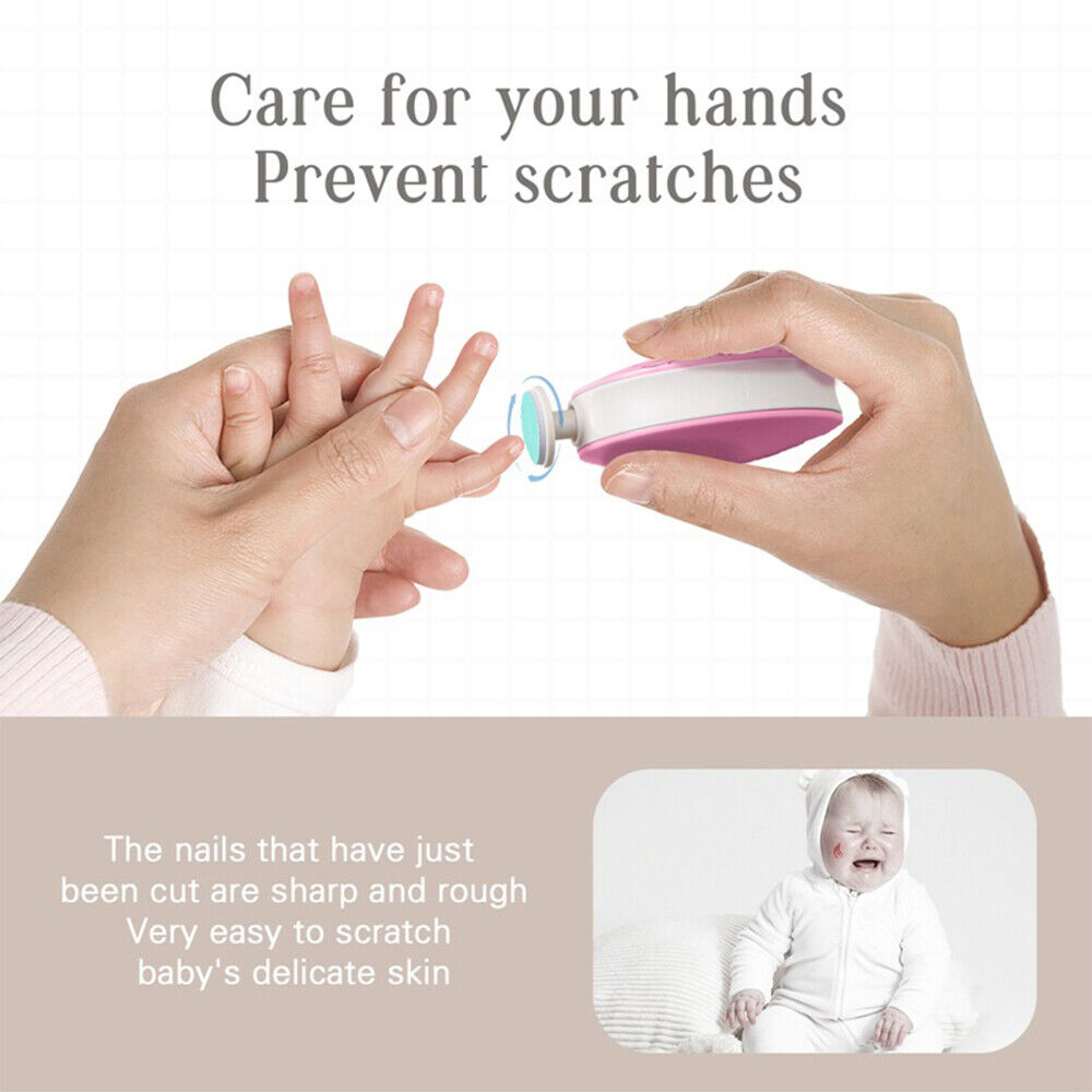 Baby Nagelklippare med 6 Sliphuvuden