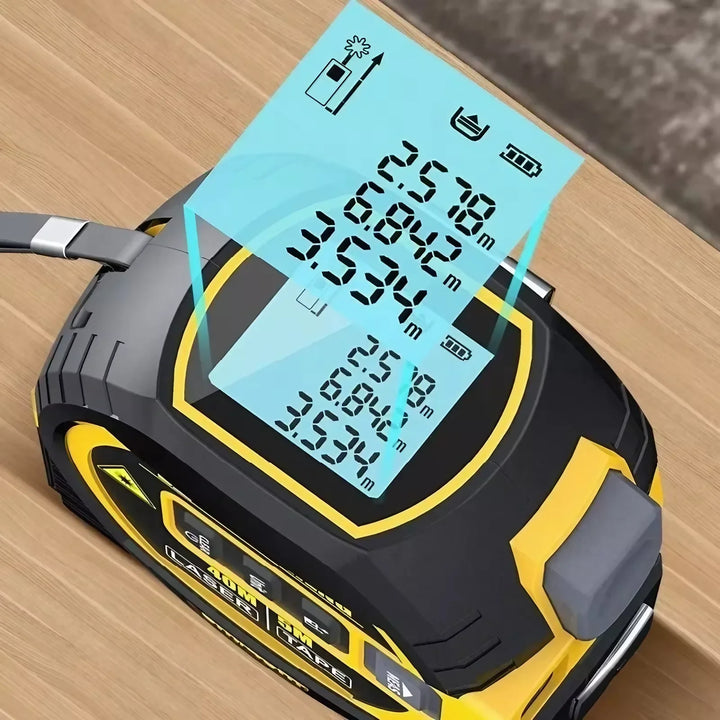 3-i-1 Laser Måttband 40/60M Meter Infraröd