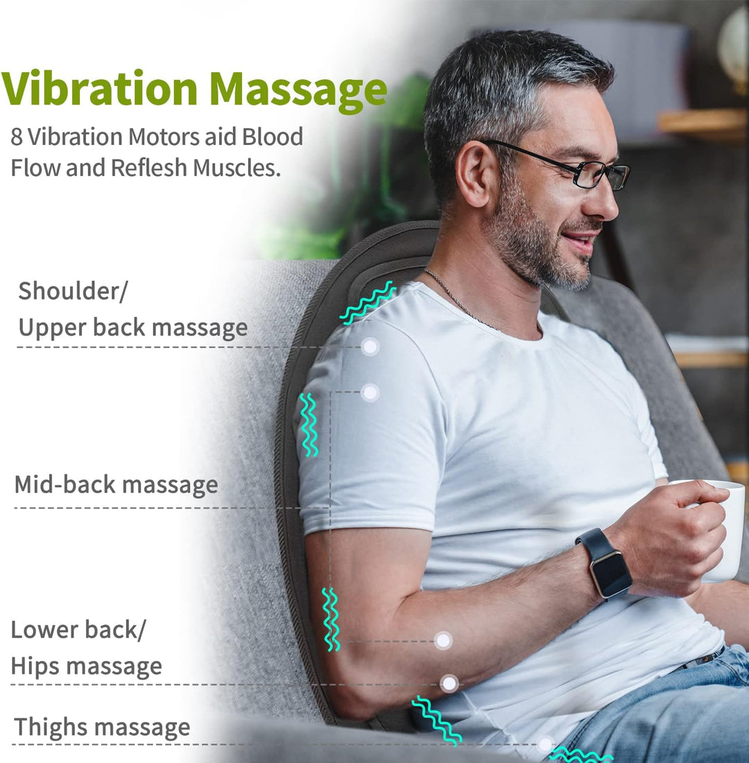 Stol- och Bilsäte Massagekudde med Värme