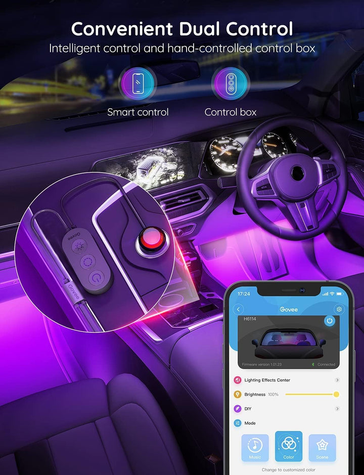 Smart Inredningsbil LED-Ljusslingor
