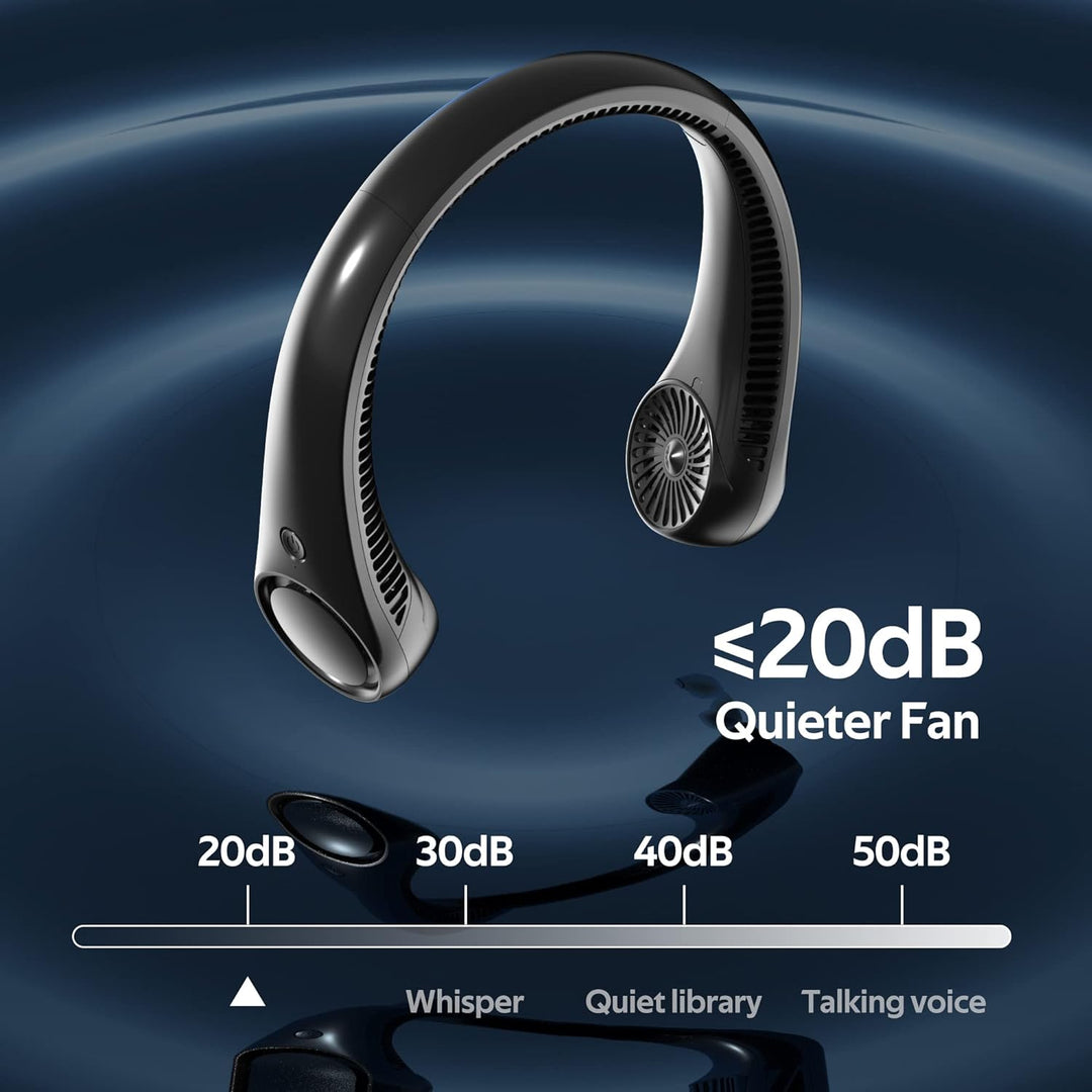 Bärbar Handsfree 360° Kylfläkt för Nacken