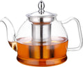Blommande Och Löst Te 1000ml Glas Teapot Med Avtagbar Infuser