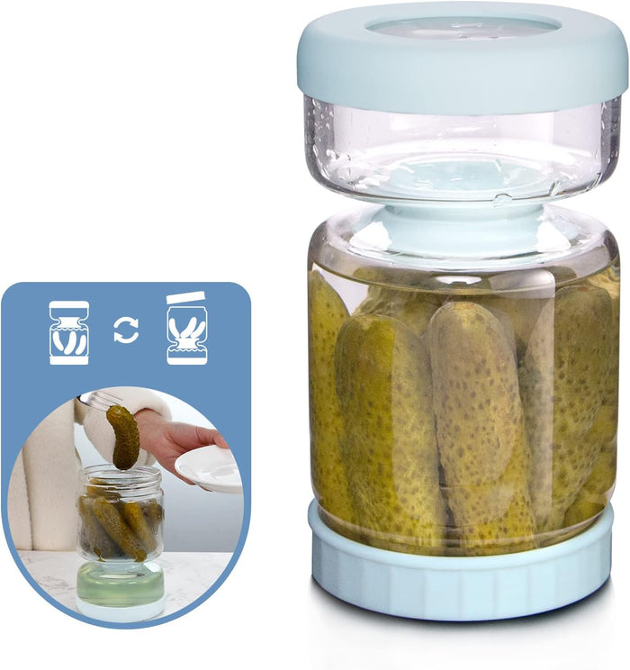 Glasgurkseparatorburk