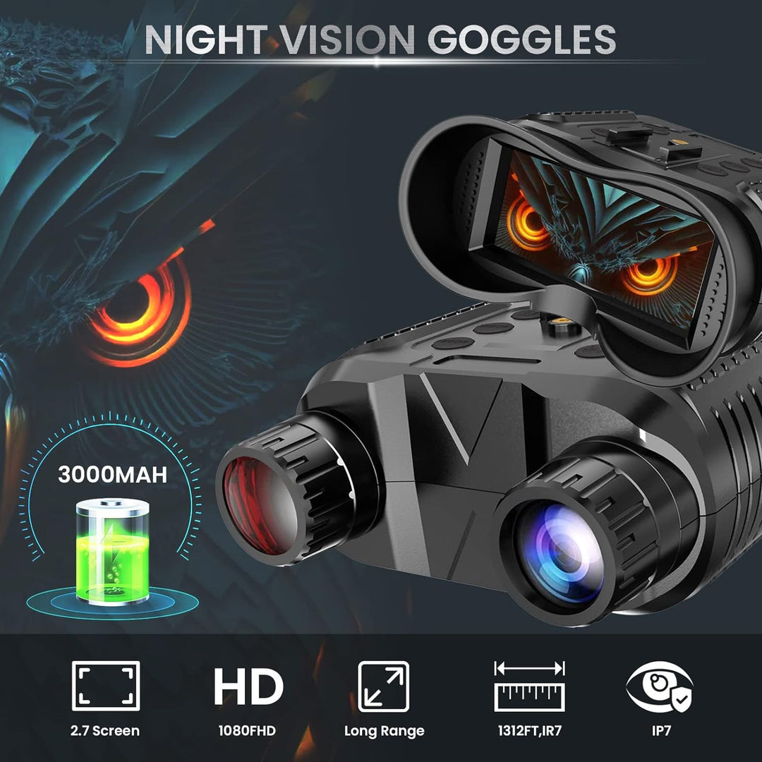 3D Nattvisionsglasögon med kikare