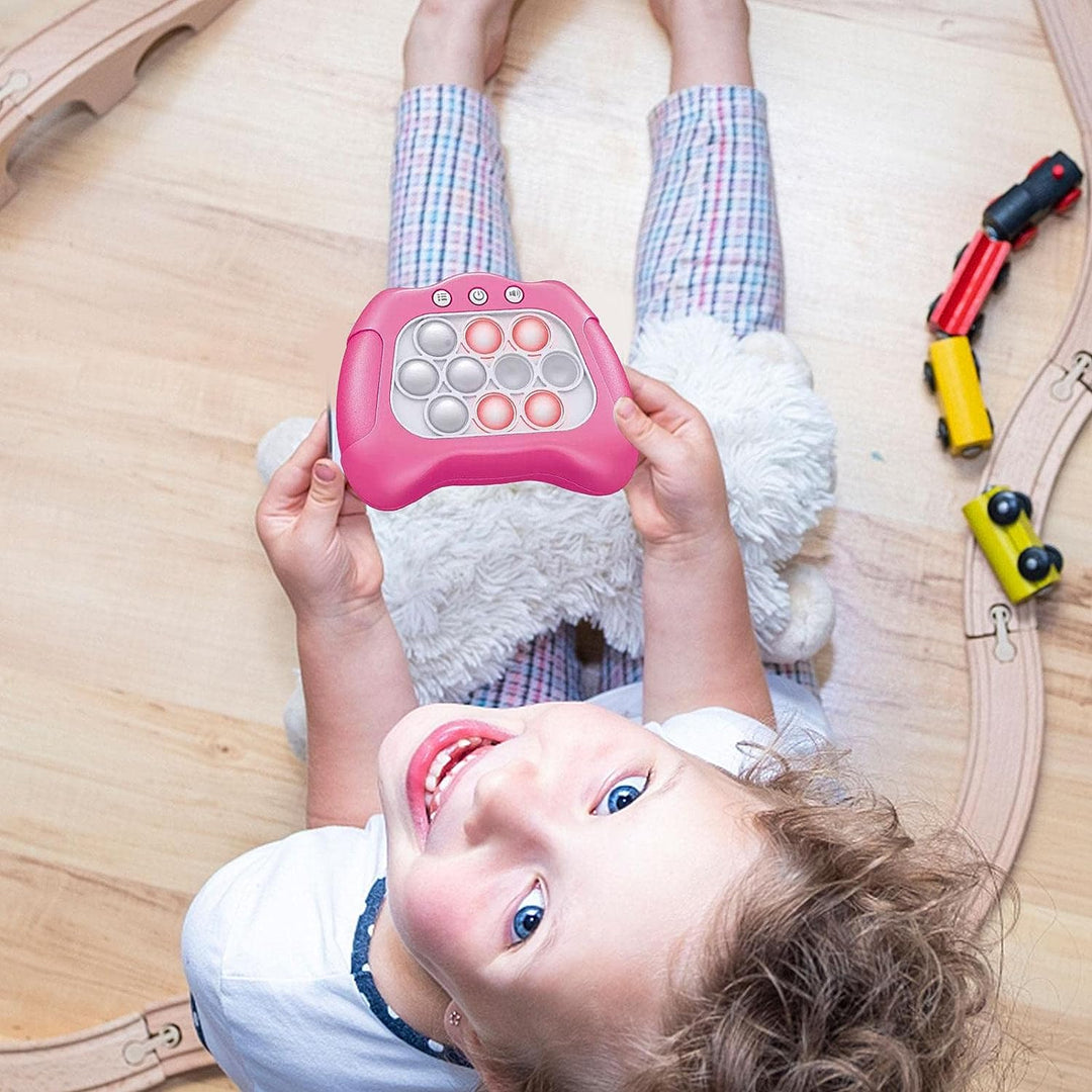 Rapid Pop Ljus Upp Fidget Bubbel Spel Konsol