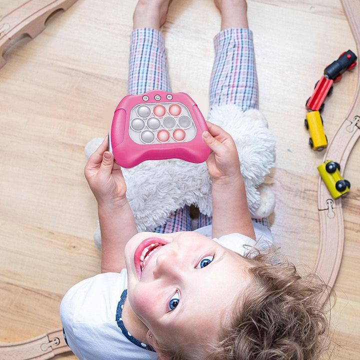 Rapid Pop Ljus Upp Fidget Bubbel Spel Konsol