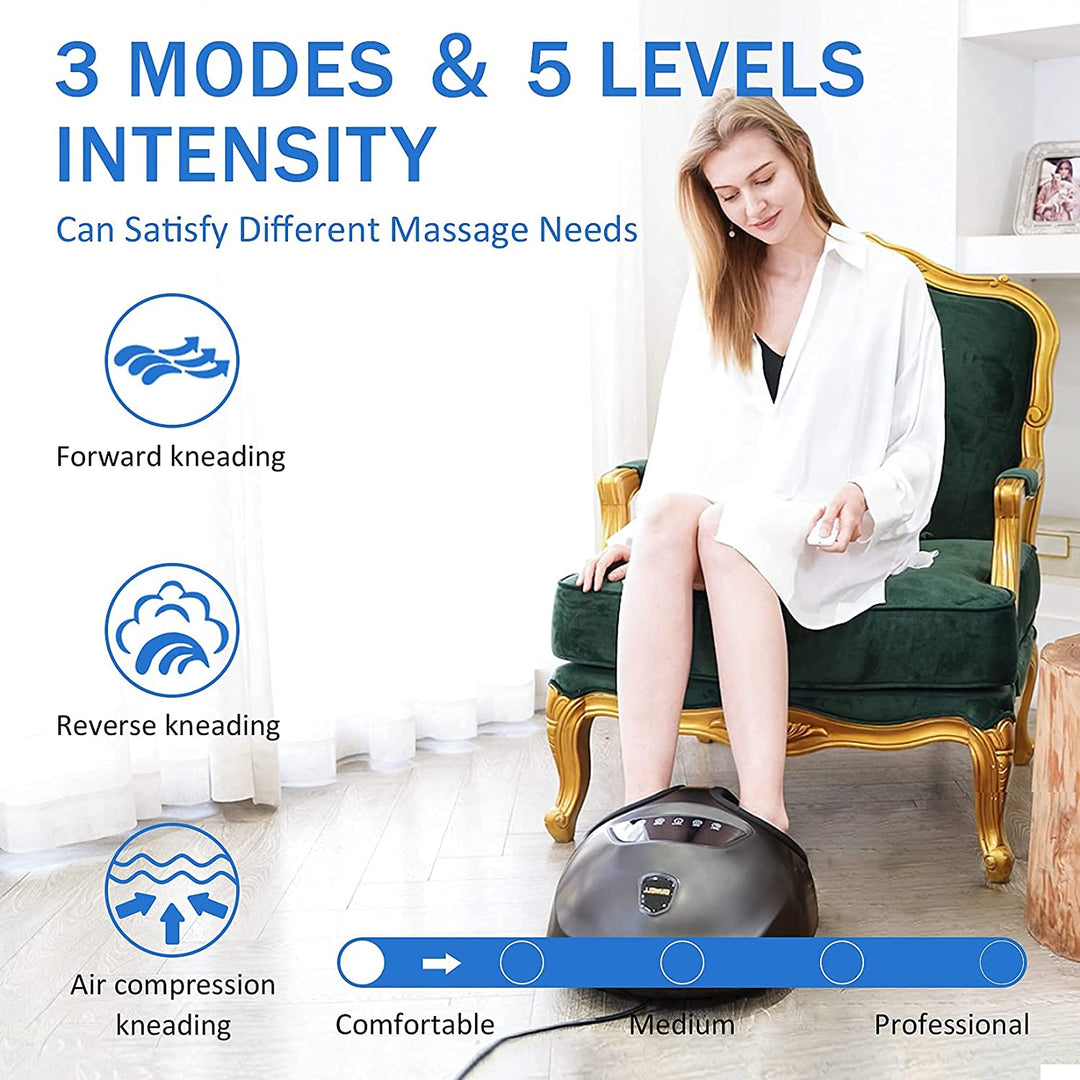 Shiatsu Elektrisk Fotmassager Med Värme