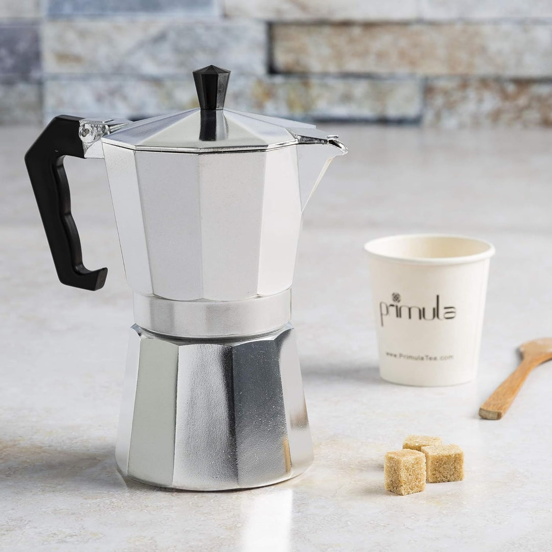 Klassisk Espressokokare och Kaffebryggare, Moka Pot för Italiensk och Kubansk Cafébryggning