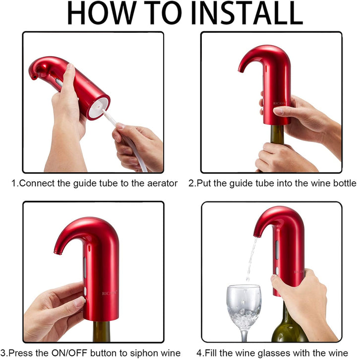Elektrisk Vinluftare Hällare Dispenser