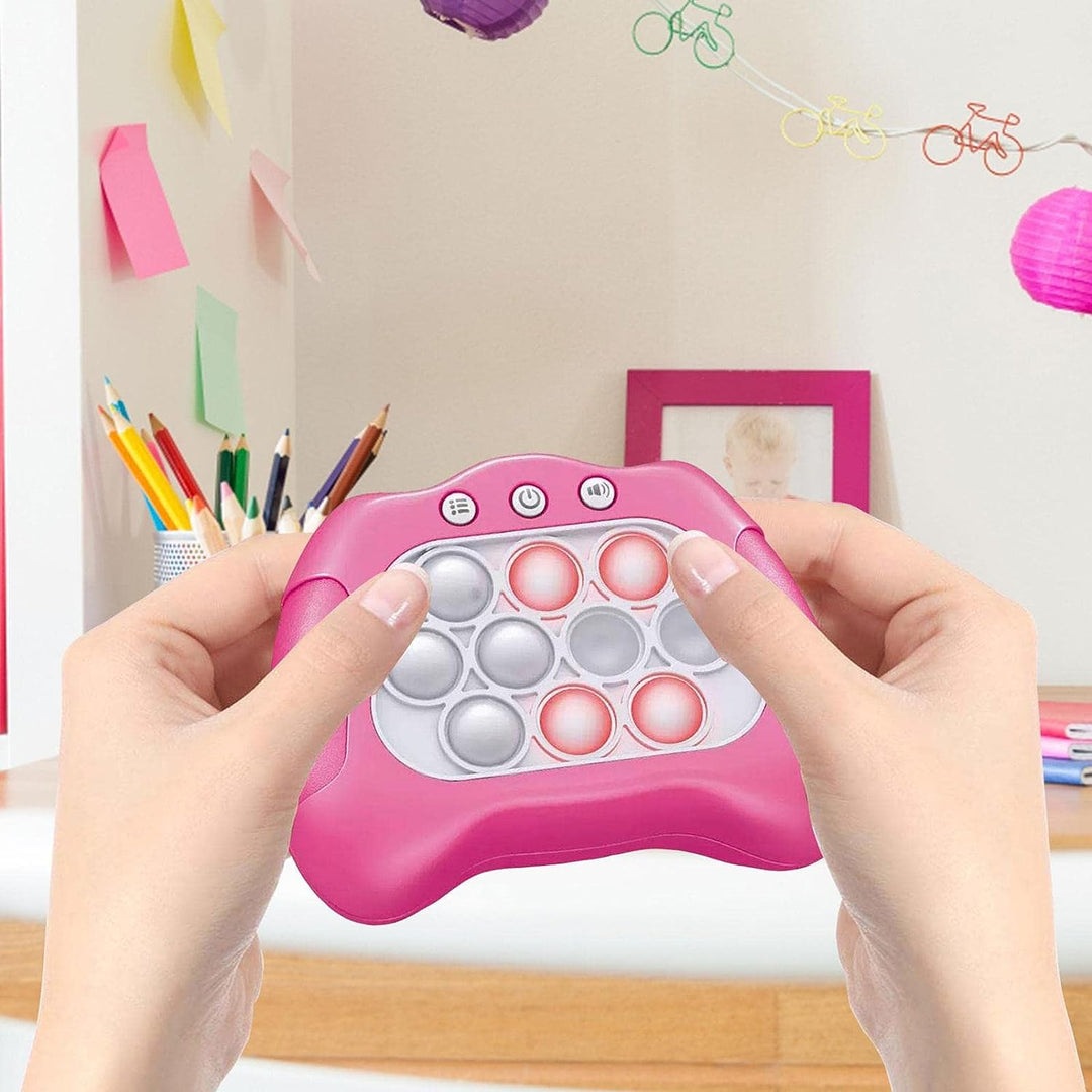 Rapid Pop Ljus Upp Fidget Bubbel Spel Konsol
