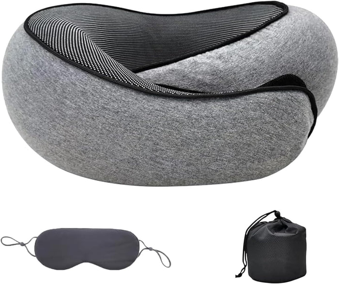 Ergonomisk Resekudde för Nacken – Minnesfoam Stöd för Flygplan & Bil
