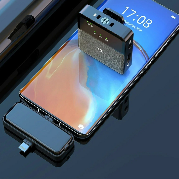 Trådlös Bluetooth Lavalier Mikrofon
