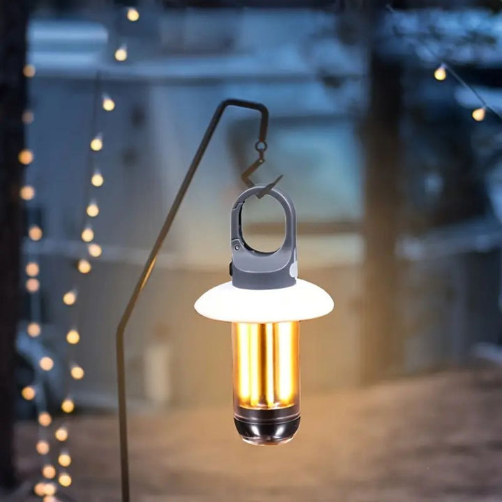 2 PCS LED Uppladdningsbar Tältlampa Campinglykta