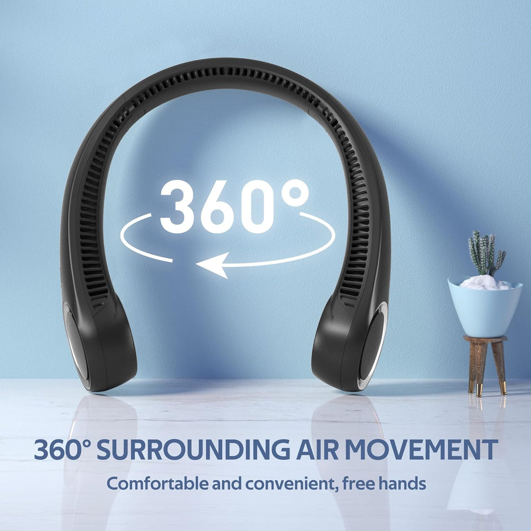 Bärbar Handsfree 360° Kylfläkt för Nacken