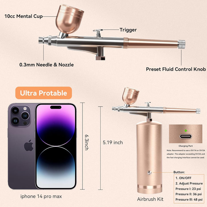 Trådlös Airbrush Kit
