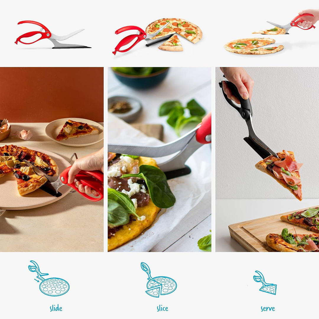Non-Stick Pizza Sax med Skyddande Server