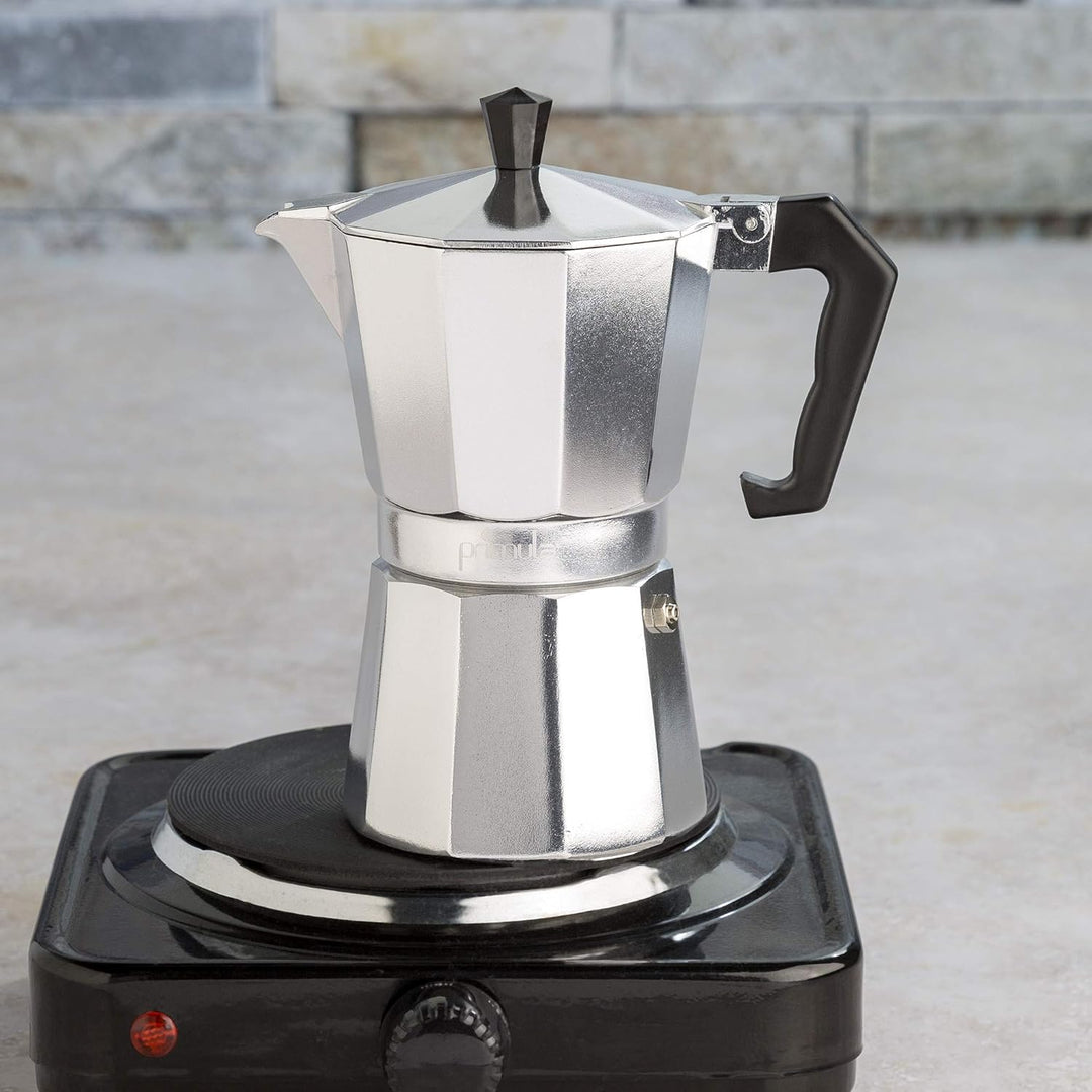 Klassisk Espressokokare och Kaffebryggare, Moka Pot för Italiensk och Kubansk Cafébryggning