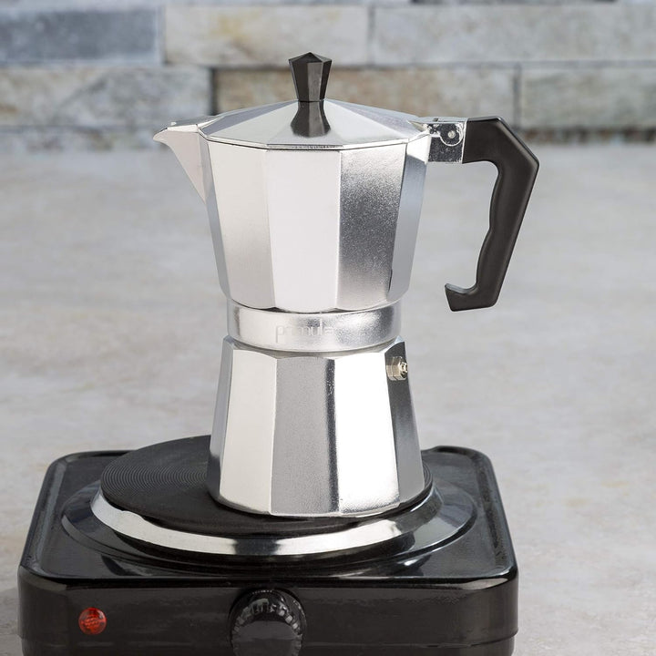 Klassisk Espressokokare och Kaffebryggare, Moka Pot för Italiensk och Kubansk Cafébryggning