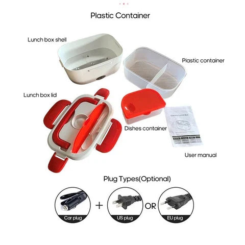 Bärbar Värmd Matlåda Lunchbox Behållare 50w