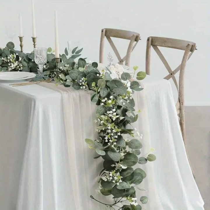 Elegant Dekorativ Faux Eucalyptus Girlang