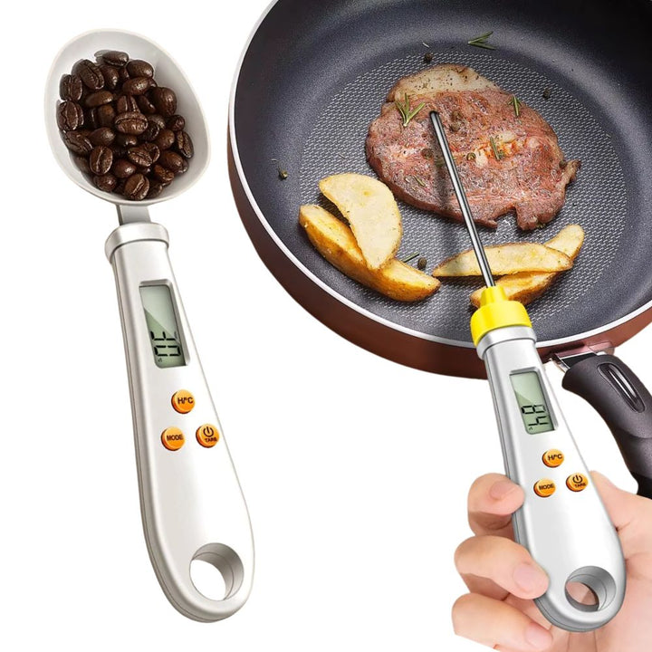 2-i-1 Digital Mini Skala &amp; Mattermometer