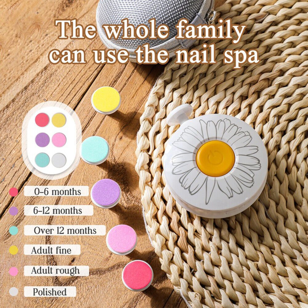 Baby Nagelklippare med 6 Sliphuvuden