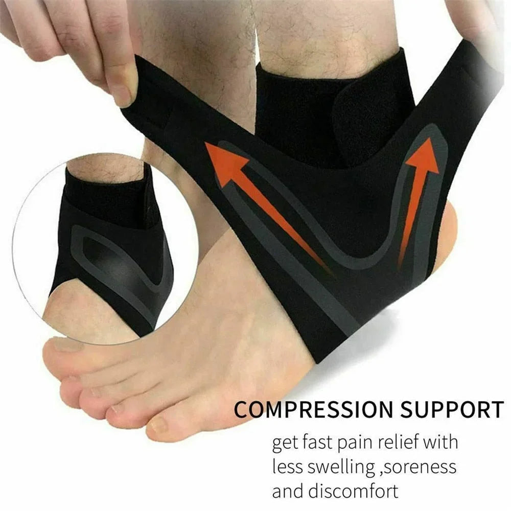 Plantar Ankel X Wrap Stöd Kompression Ärmar