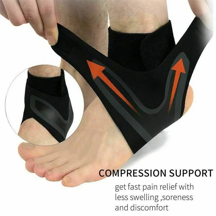 Plantar Ankel X Wrap Stöd Kompression Ärmar