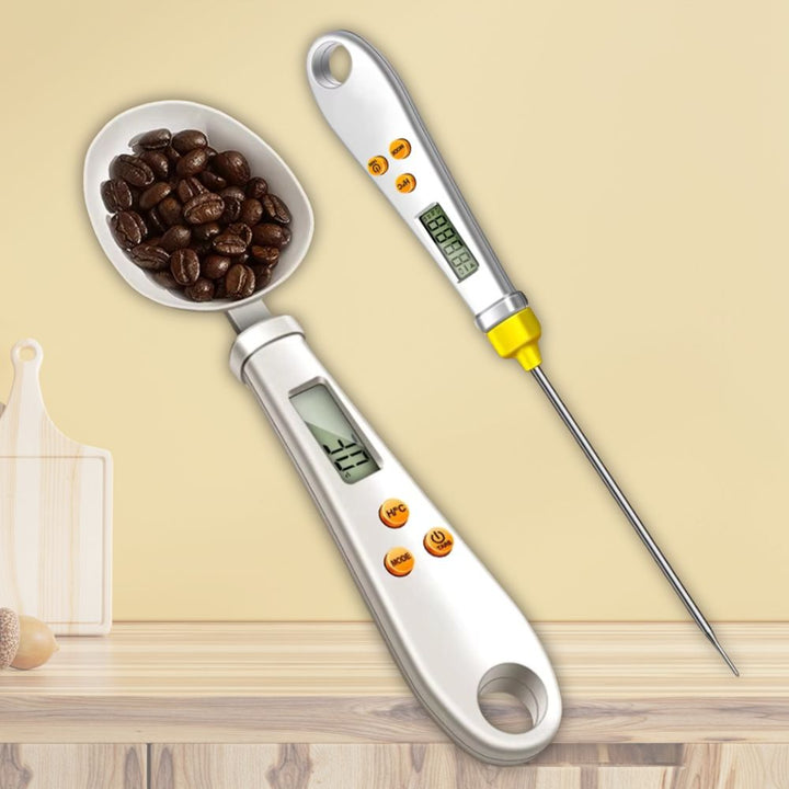 2-i-1 Digital Mini Skala &amp; Mattermometer