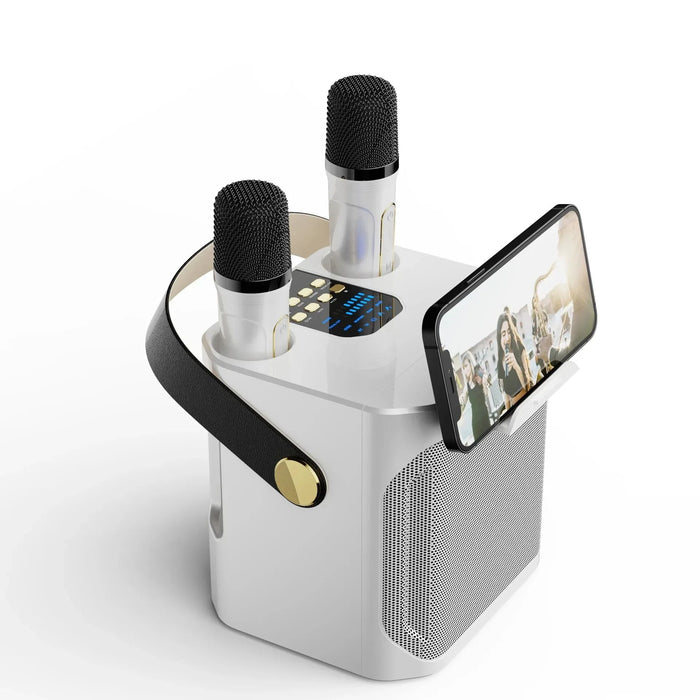 Kraftfull Karaoke Bluetooth Högtalare – Portabel 360°