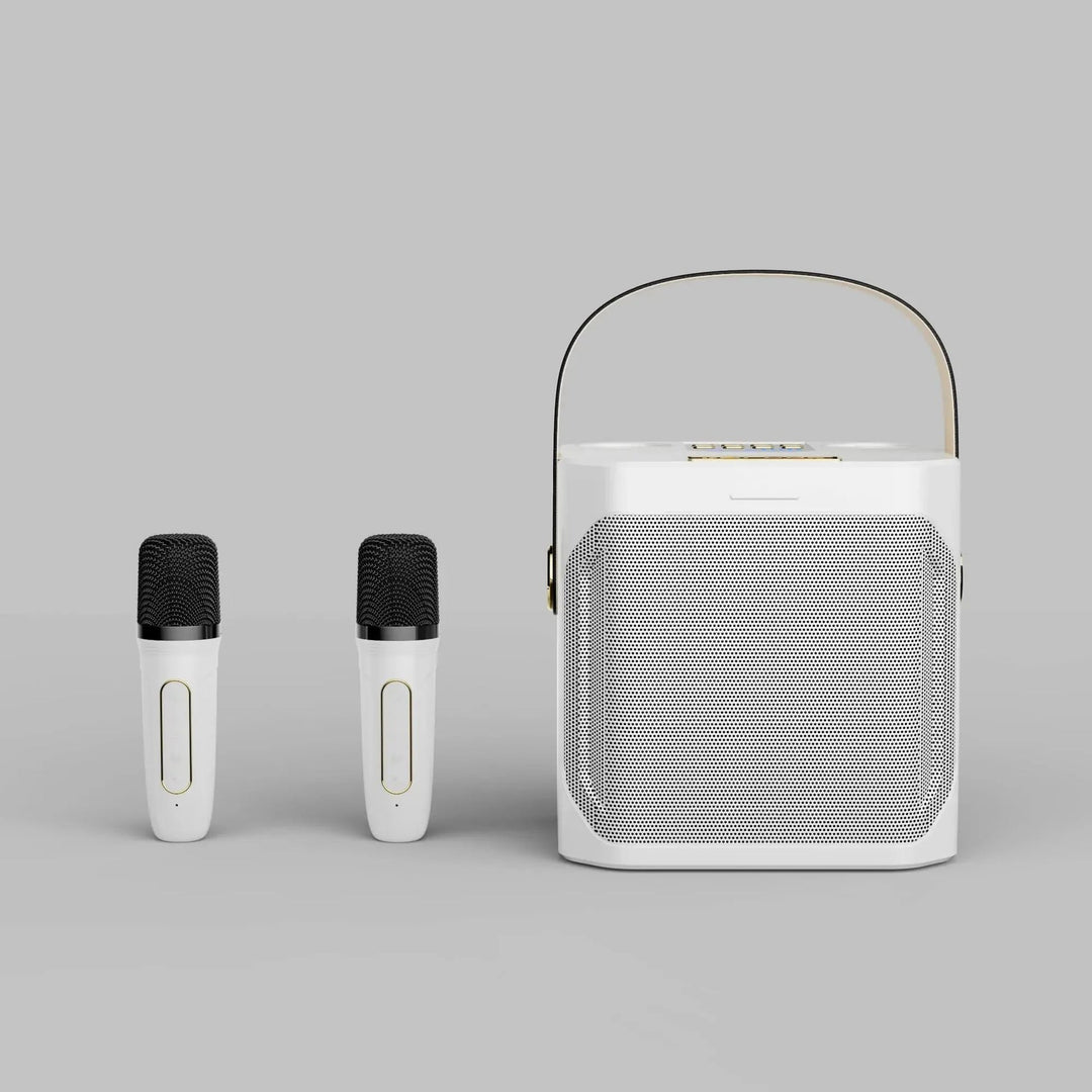 Kraftfull Karaoke Bluetooth Högtalare – Portabel 360°