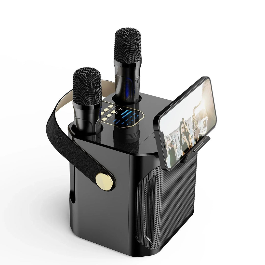 Kraftfull Karaoke Bluetooth Högtalare – Portabel 360°