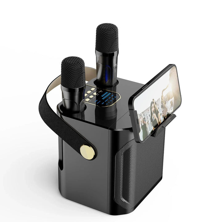 Kraftfull Karaoke Bluetooth Högtalare – Portabel 360°